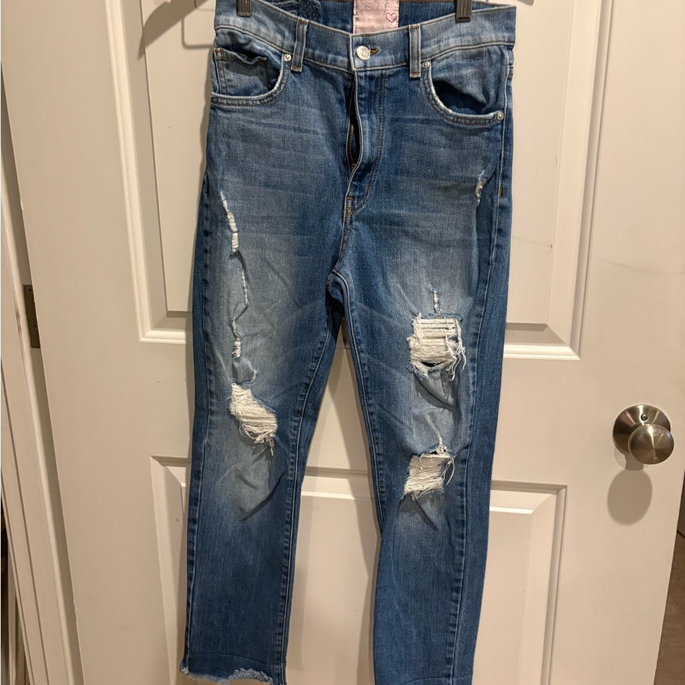 EUC- REVICE Distressed (front only) Jeans, 27